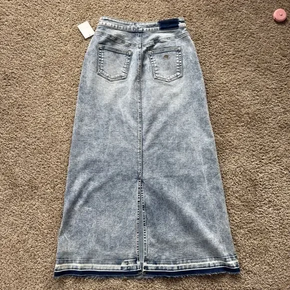 WLab Denim Maxi Skirt size 25 - Picture 2 of 5